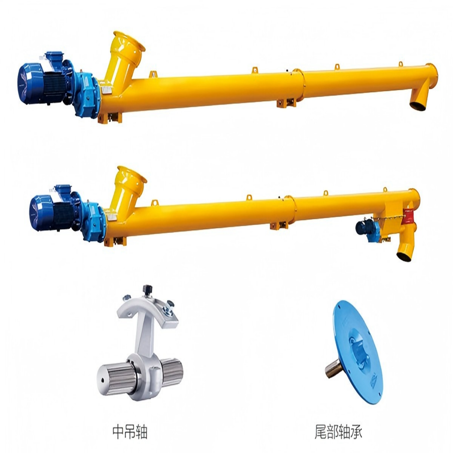 Cement screw conveyor for silo feeding