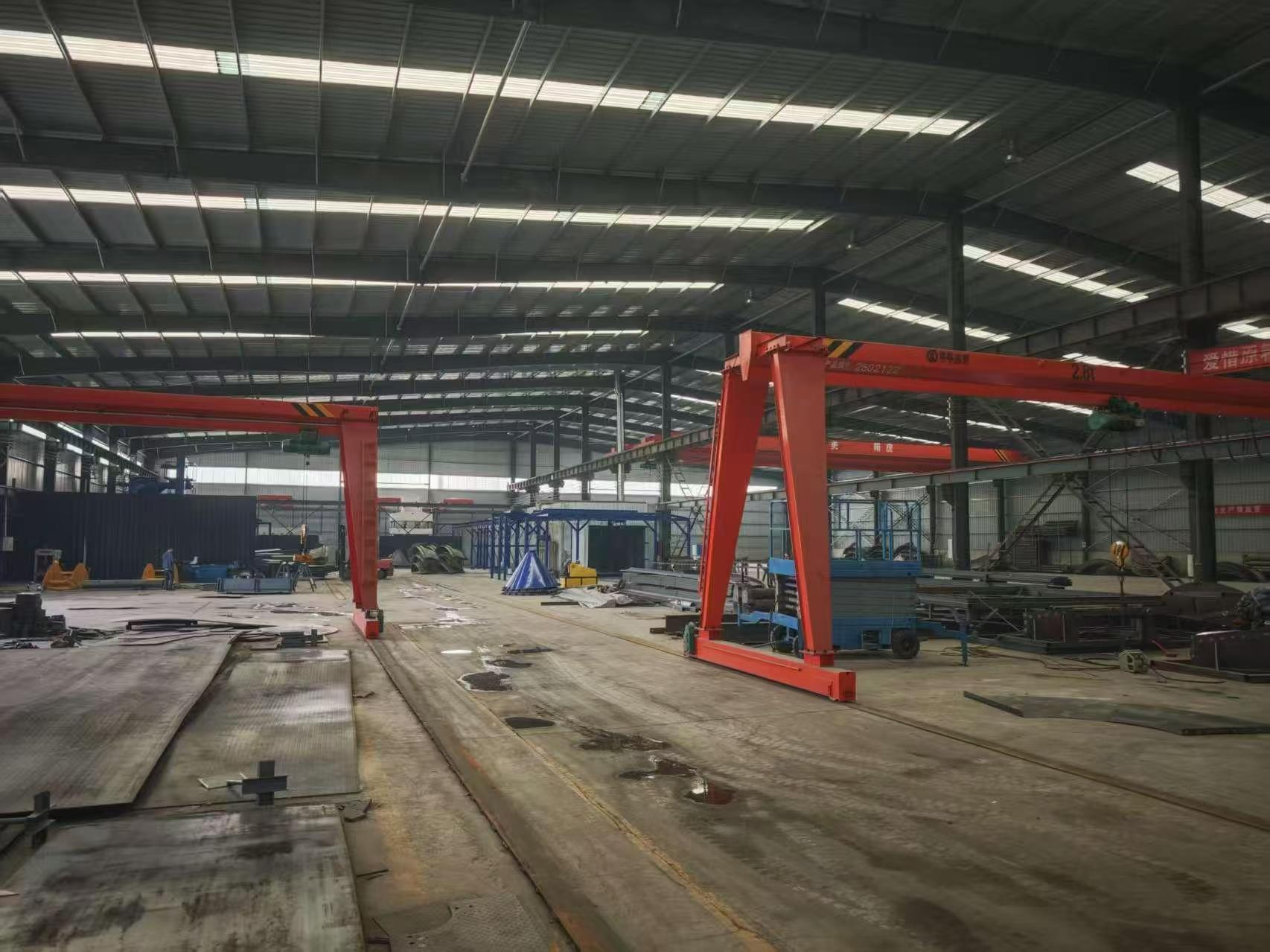 factory workshop loading and inspection for cement silo manufacturing
